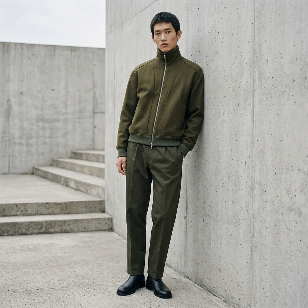 Padded Wool Melton Zip Jacket | Jil Sander | Club21 - lifestyle