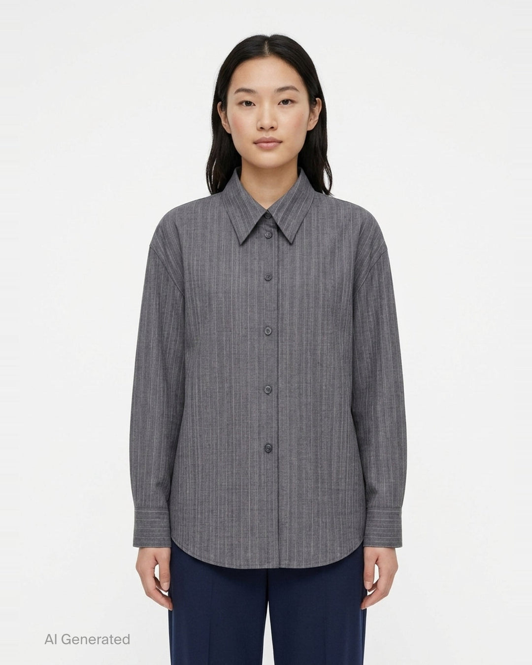 Shadowstripe Fluid Shirt | Jil Sander | Club21 - front