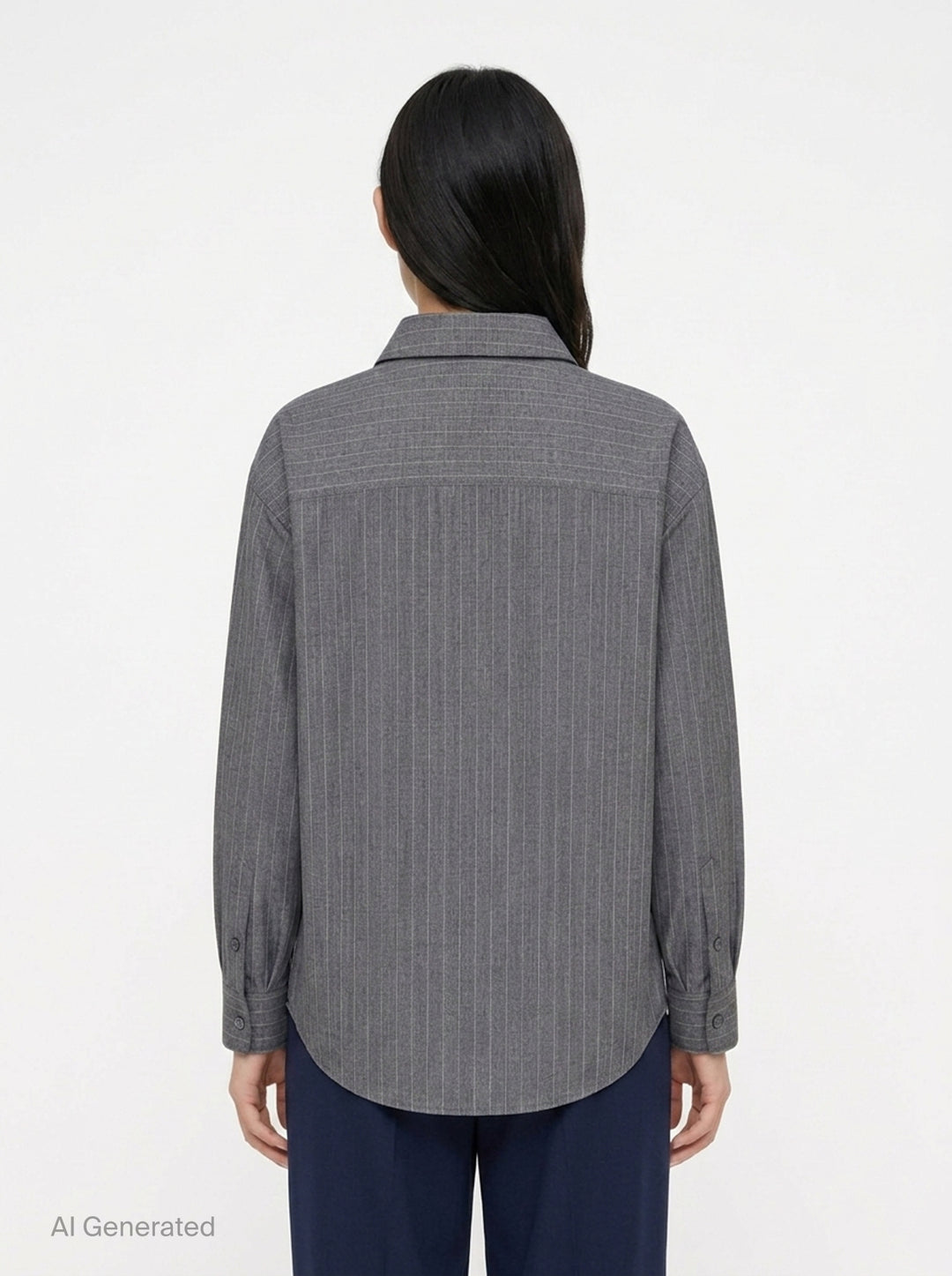 Shadowstripe Fluid Shirt | Jil Sander | Club21 - back