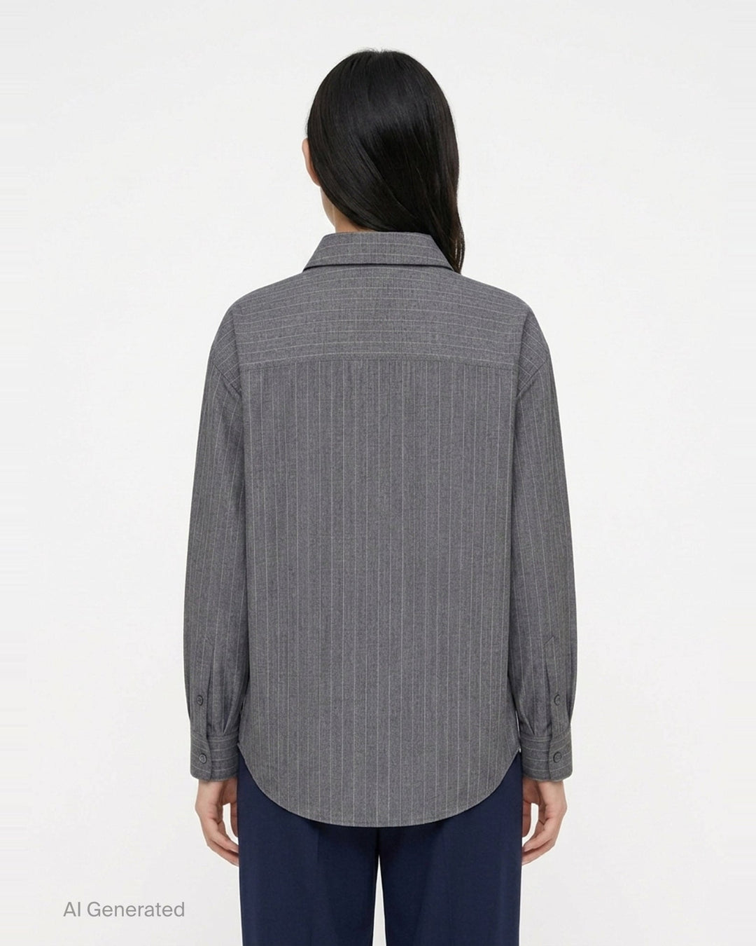 Shadowstripe Fluid Shirt | Jil Sander | Club21 - back