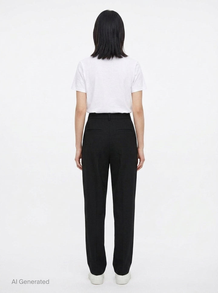 Sharp Wool Trousers | Jil Sander | Club21 - back