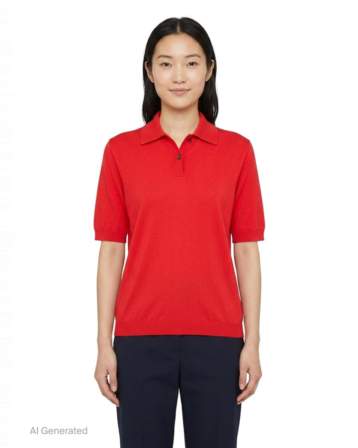 Short Sleeve Extrafine Polo | Jil Sander | Club21 - front