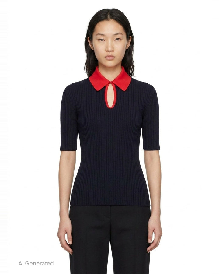 Short Sleeve Polo Shirt | Jil Sander | Club21 - front