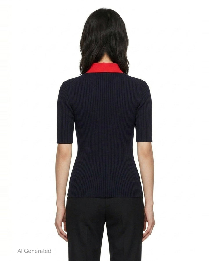Short Sleeve Polo Shirt | Jil Sander | Club21 - back
