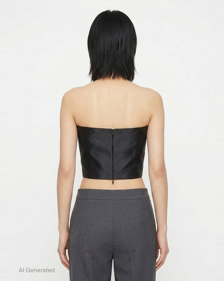 Silk Wool Mikado Top | Jil Sander | Club21 - back