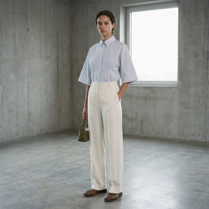 Soft Cotton Short Sleeve Shirt | Jil Sander | Club21 - lifestyle