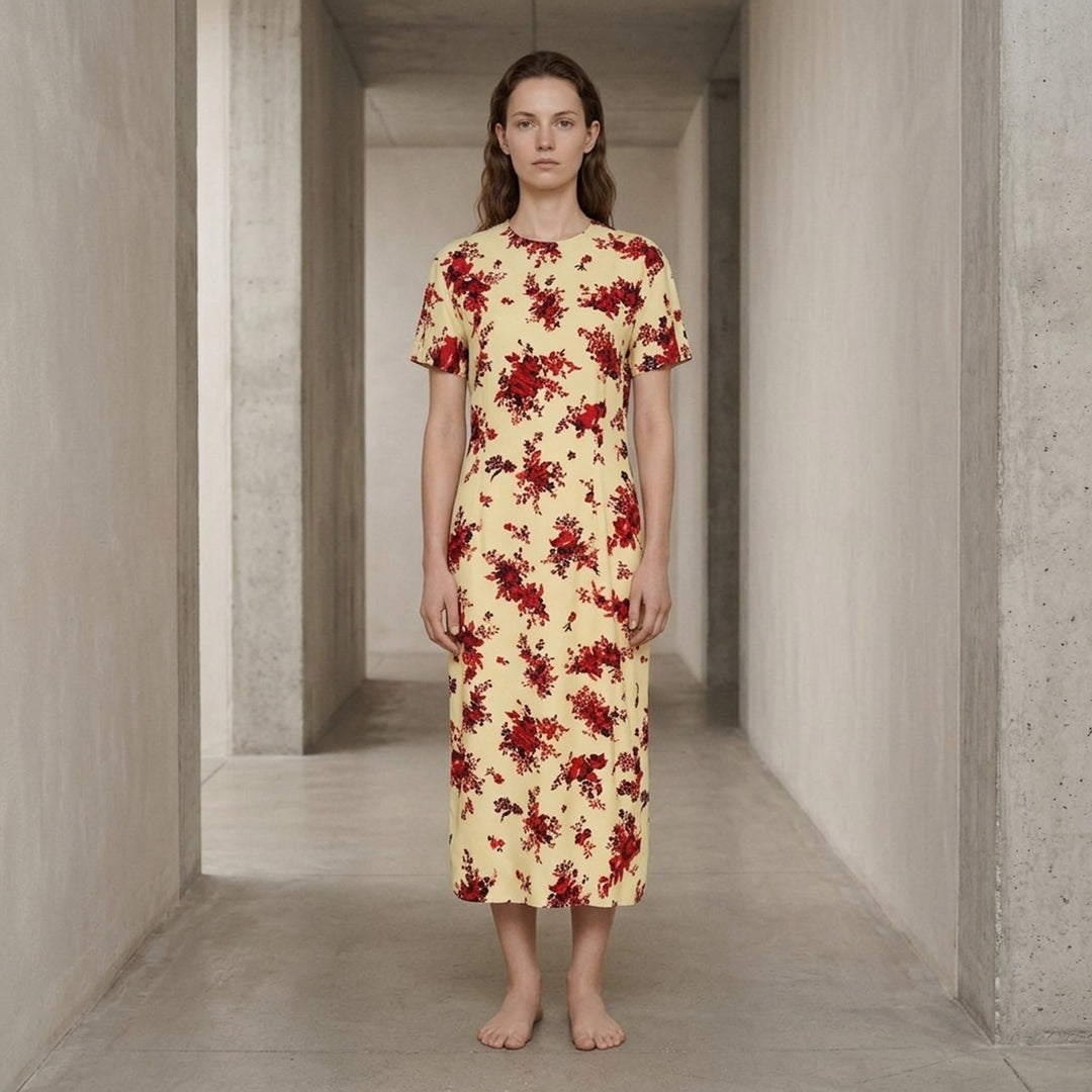 Stretch Viscose Cady Midi Dress | Jil Sander | Club21 - lifestyle