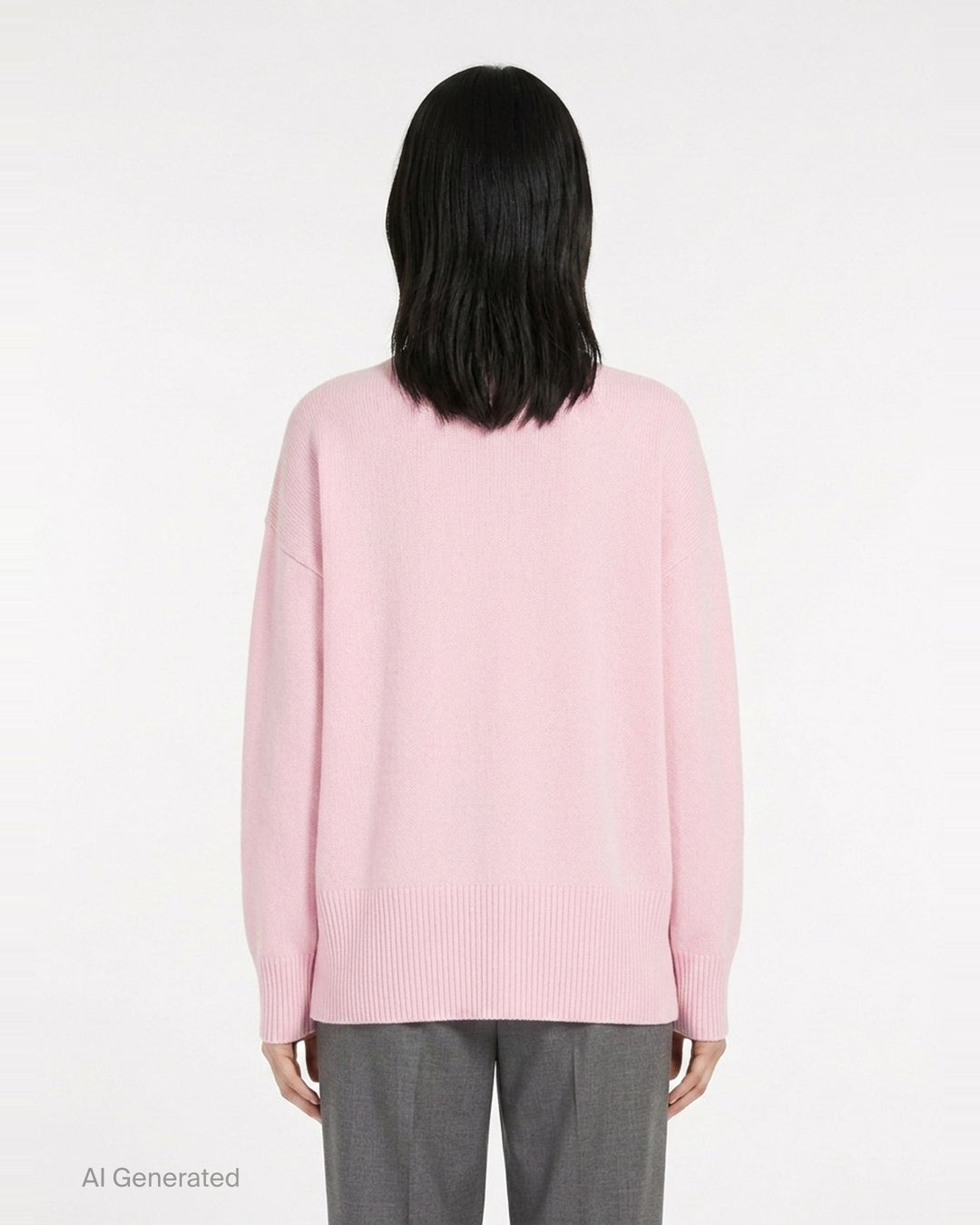Superfine Open Crewneck Long Sleeve Sweater | Jil Sander | Club21 - back