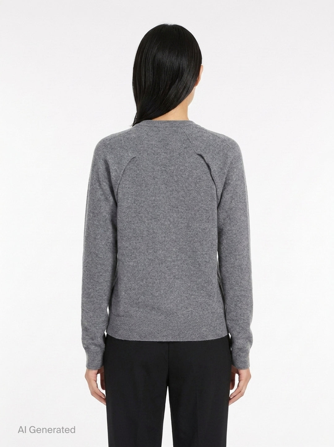 V-Neck Long Sleeve Jumper | Jil Sander | Club21 - back