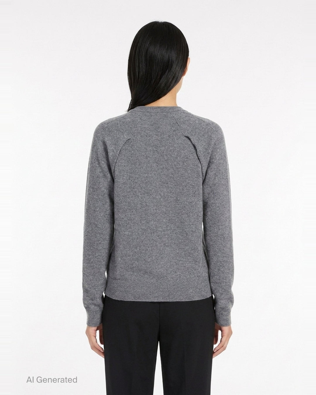 V-Neck Long Sleeve Jumper | Jil Sander | Club21 - back