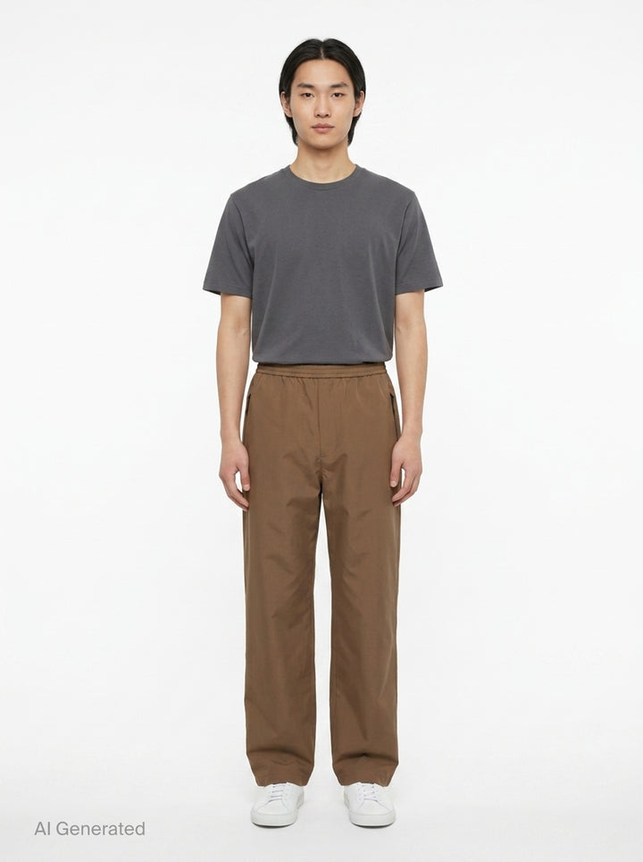 Water Repellent Wide Leg Trousers | Jil Sander | Club21 - front