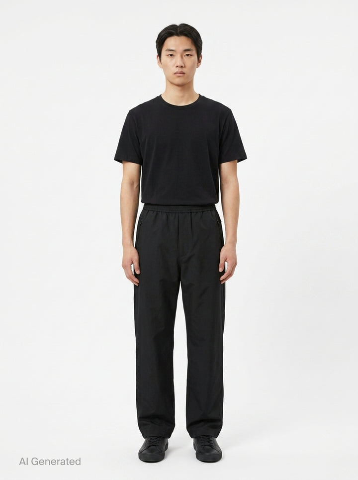 Water Repellent Wide Leg Trousers | Jil Sander | Club21 - front