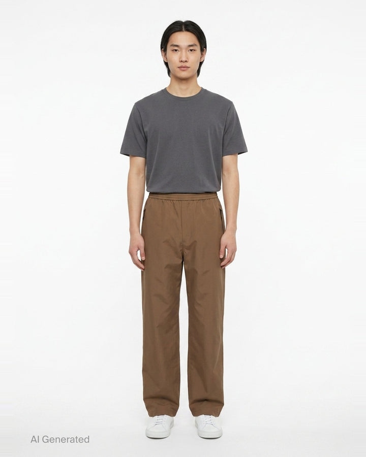 Water Repellent Wide Leg Trousers | Jil Sander | Club21 - front