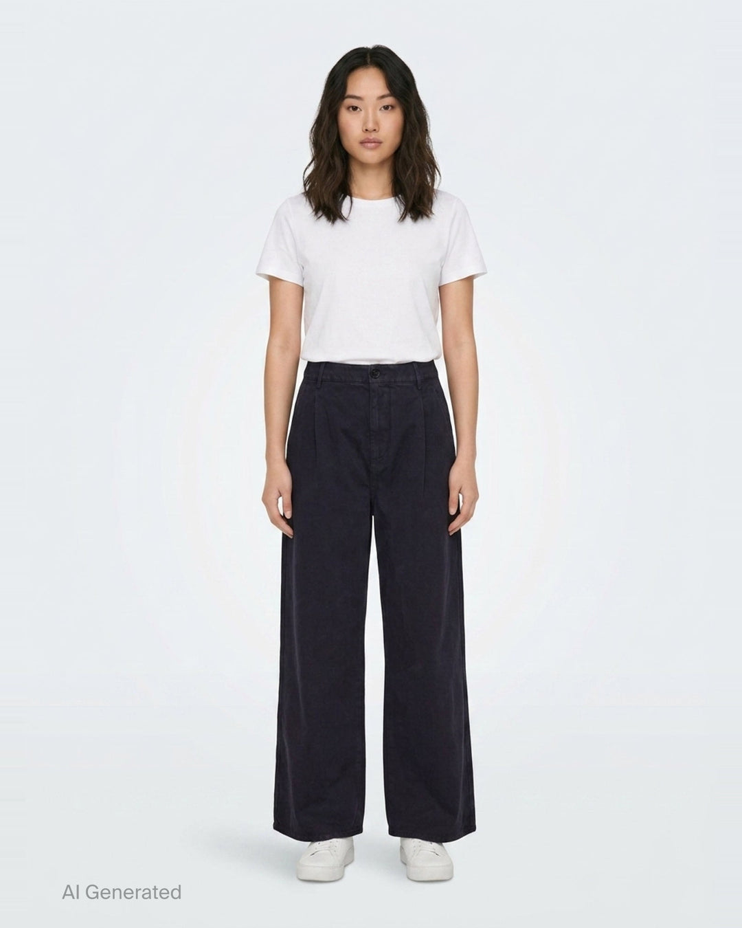 Wide Leg Cotton Trousers | Jil Sander | Club21 - front