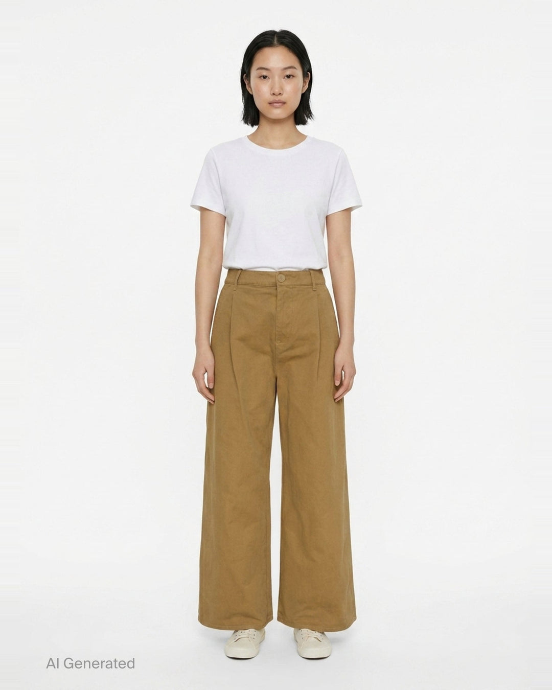 Wide Leg Cotton Trousers | Jil Sander | Club21 - front