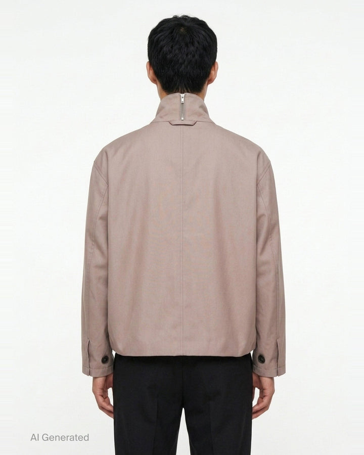 Shawl Collar Blouson Jacket | JiyongKim | Club21 - back