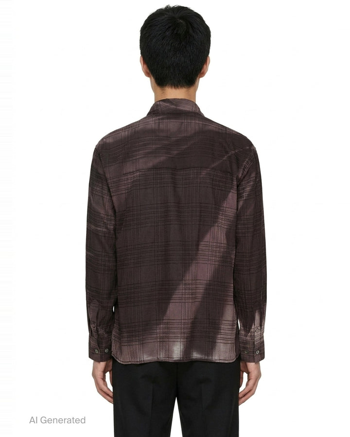 Sun-Bleached Drape Long Sleeve Shirt | JiyongKim | Club21 - back