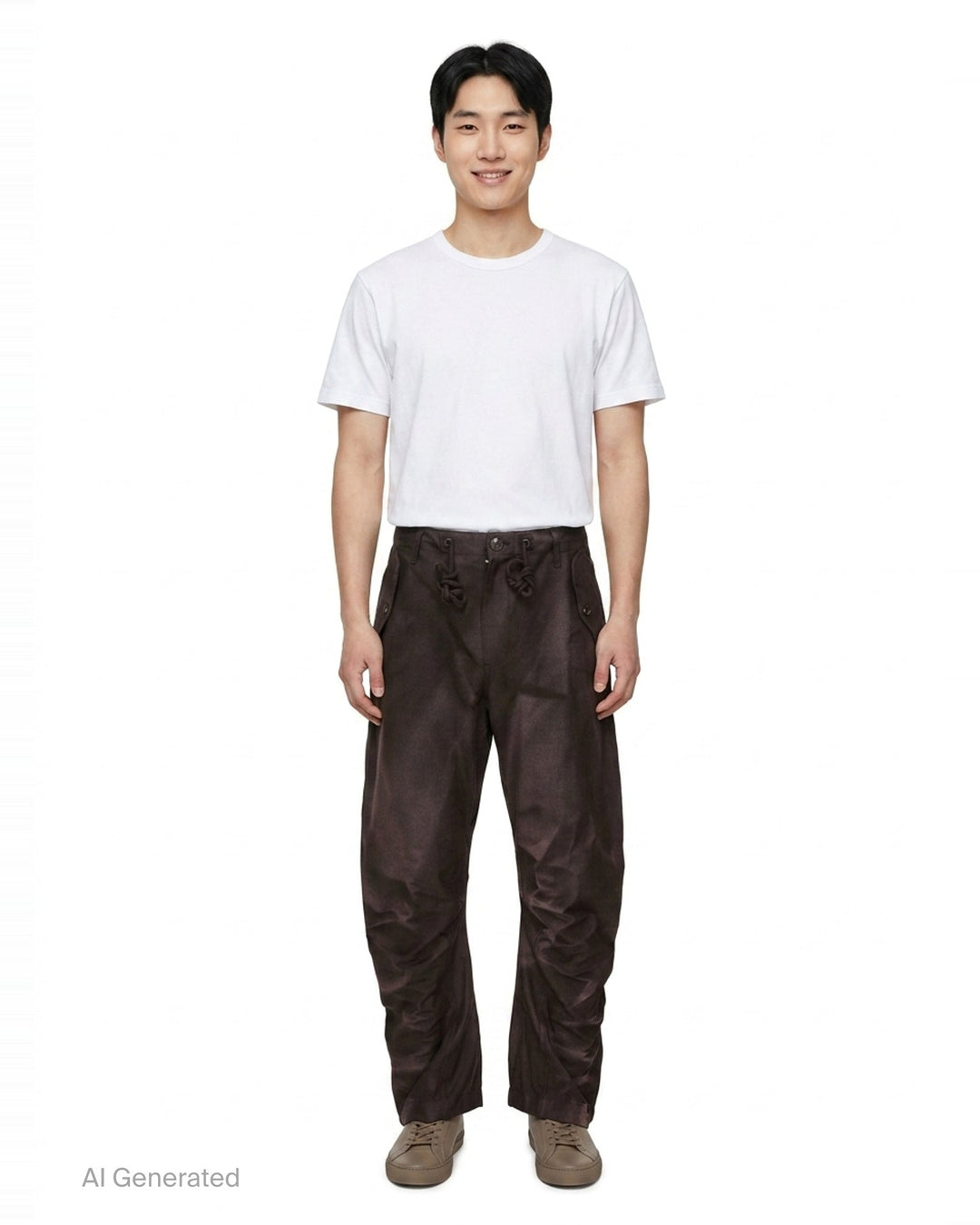 Sun-Bleached Twisted Trousers | JiyongKim | Club21 - front
