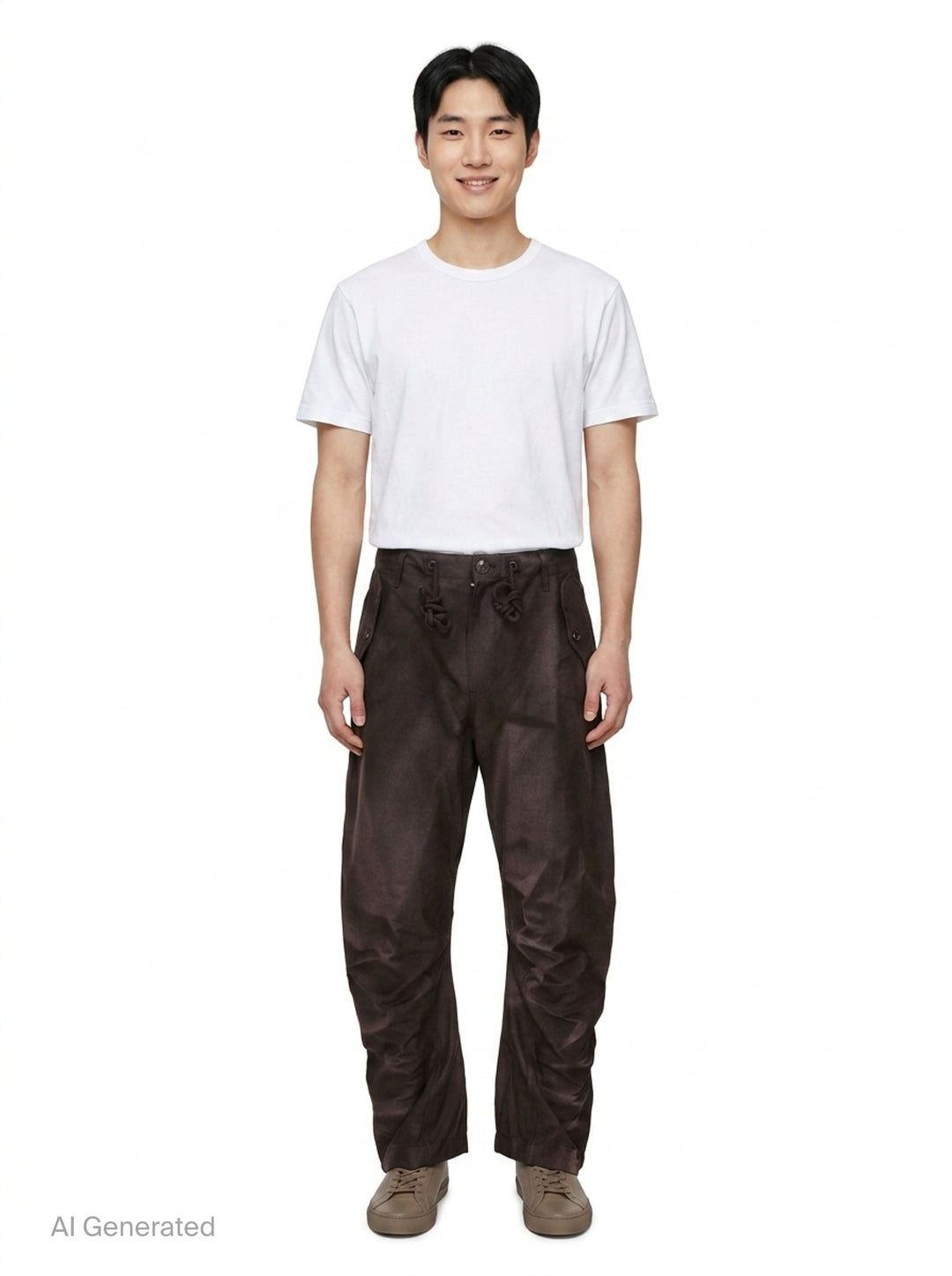 Sun-Bleached Twisted Trousers | JiyongKim | Club21 - front