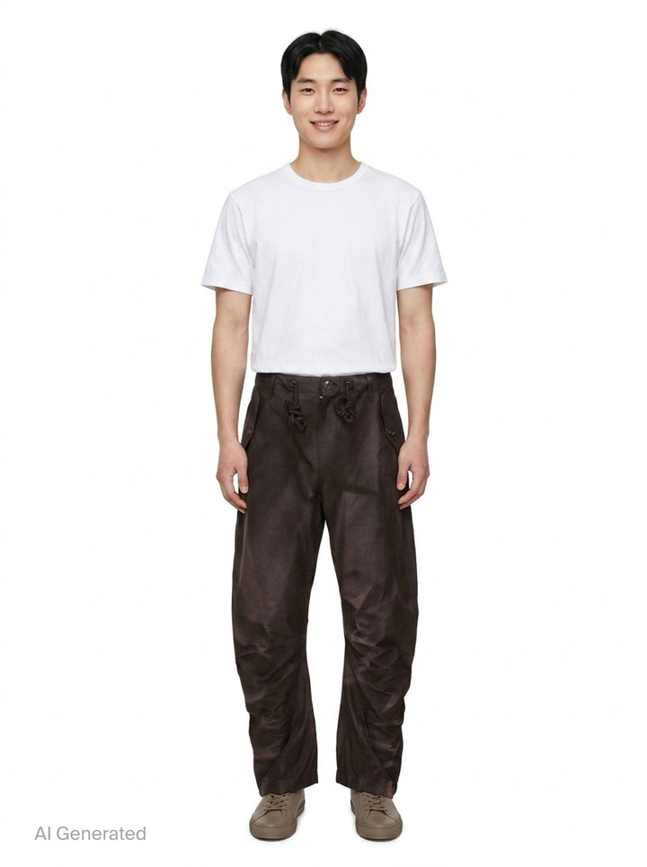 Sun-Bleached Twisted Trousers | JiyongKim | Club21 - front