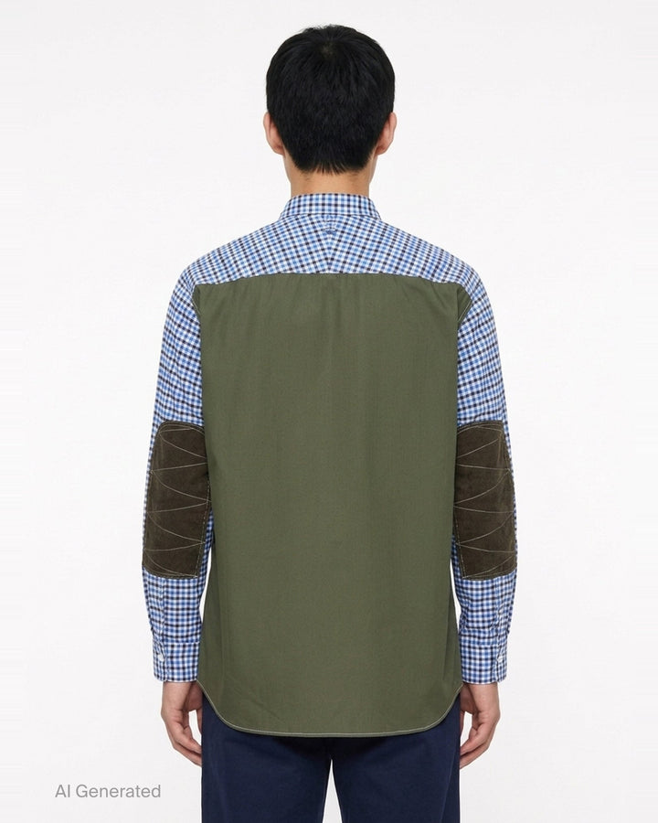 Cotton Stripe Long Sleeve Shirt | Comme des Garçons Homme | Club21 - back