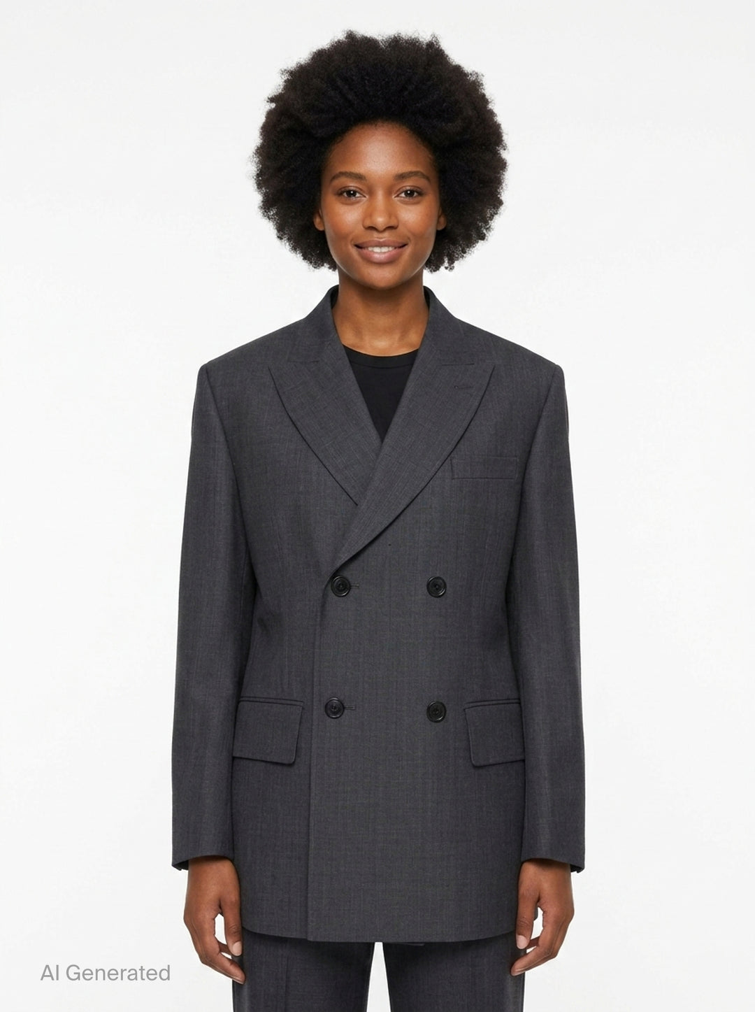Double-Breasted Straight Cut Jacket | Junya Watanabe | Club21 - front