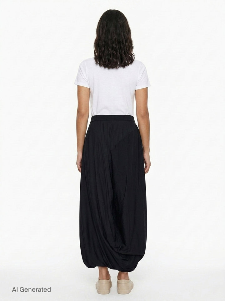 Draped Midi Skirt | Junya Watanabe | Club21 - back