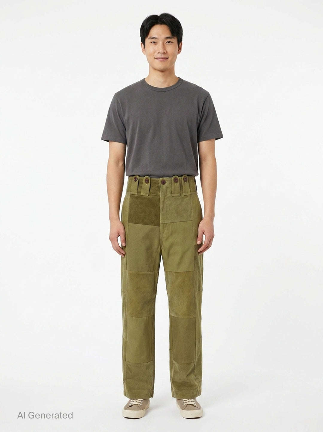 Multi Fabric Patchwork Pants | Junya Watanabe | Club21 - front
