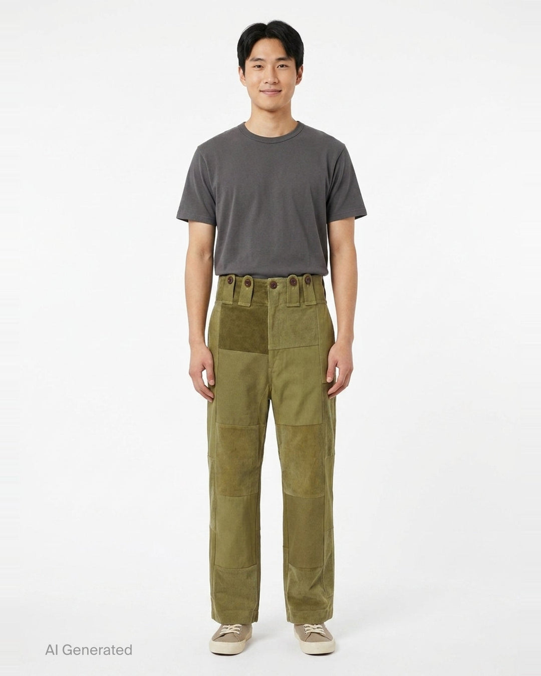Multi Fabric Patchwork Pants | Junya Watanabe | Club21 - front