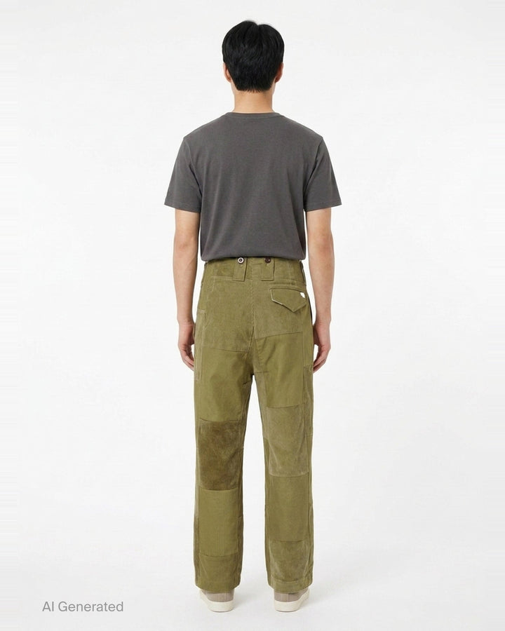 Multi Fabric Patchwork Pants | Junya Watanabe | Club21 - back