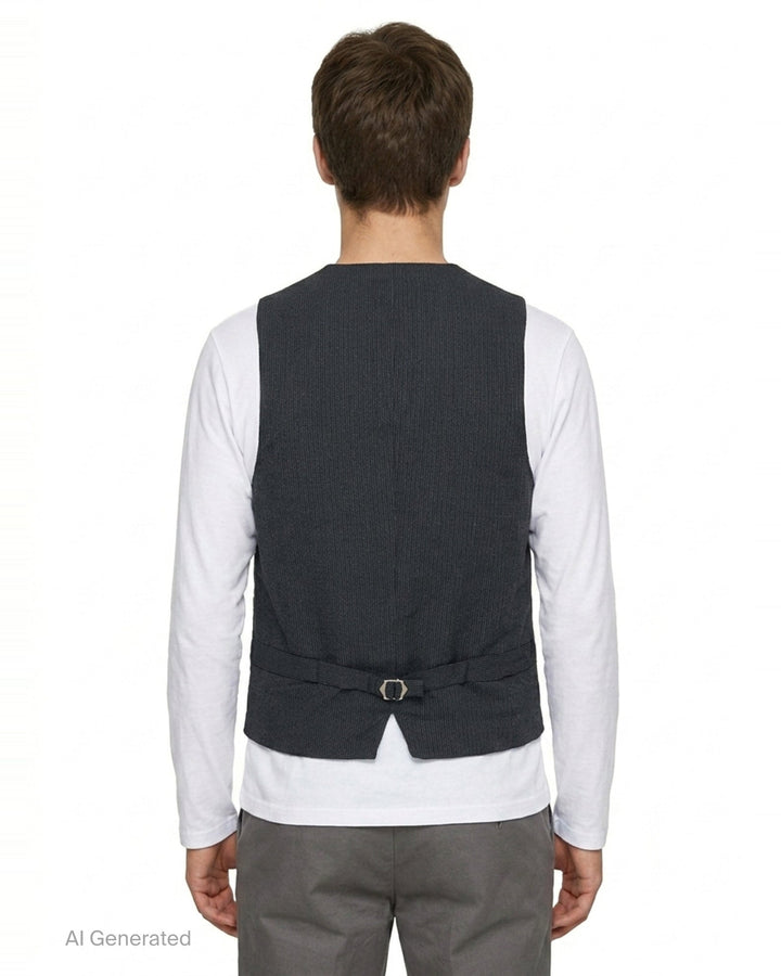 Patchwork Knit Vest | Junya Watanabe | Club21 - back