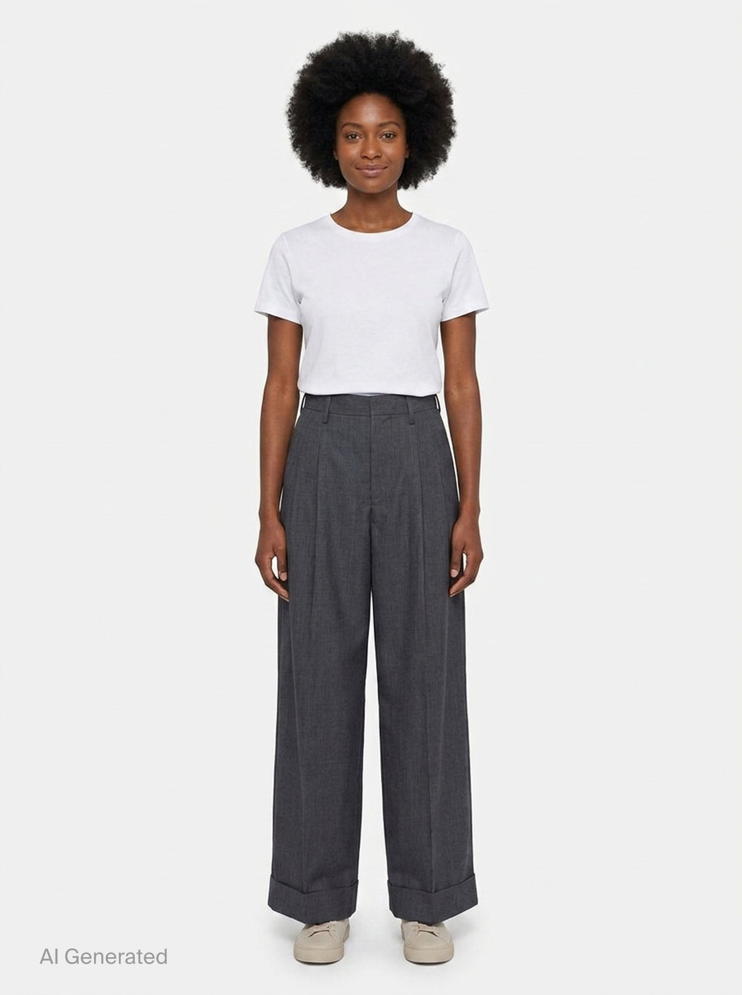 Wide Leg Pleated Wool Trousers | Junya Watanabe | Club21 - front