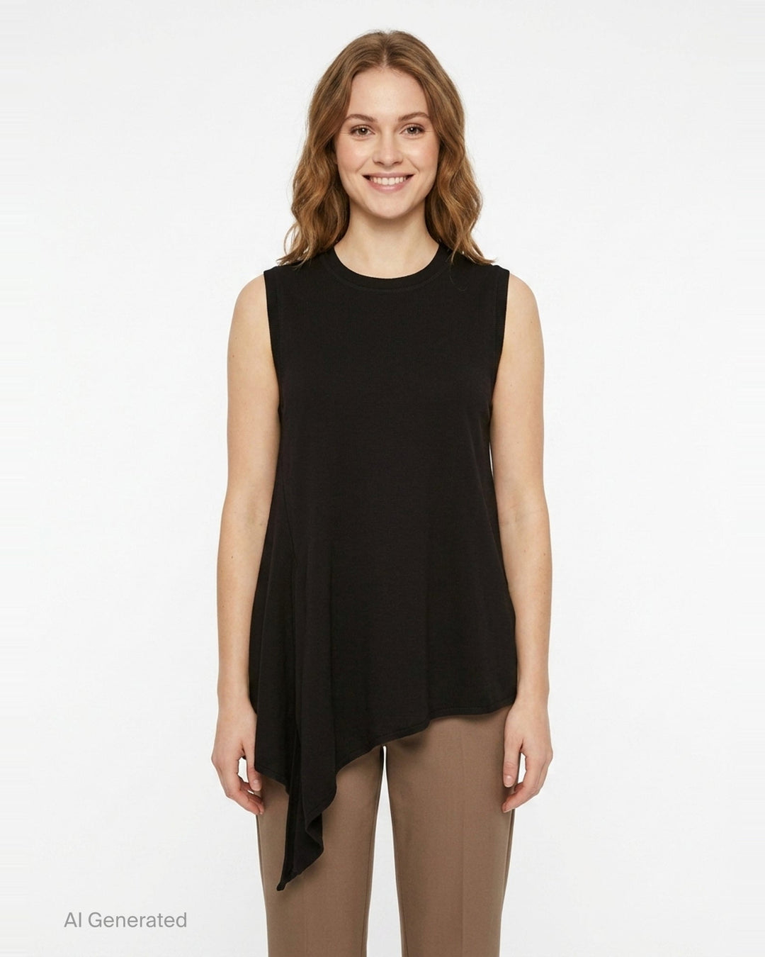 Asymmetric Tie Hem Tank Top | JW Anderson | Club21 - front