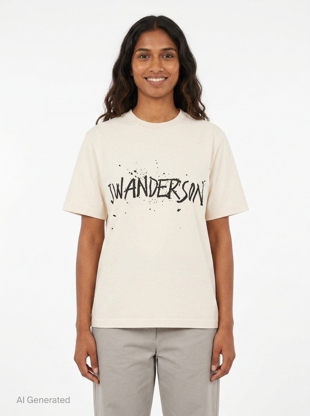 Circular Splatter Logo Tee | JW Anderson | Club21 - front