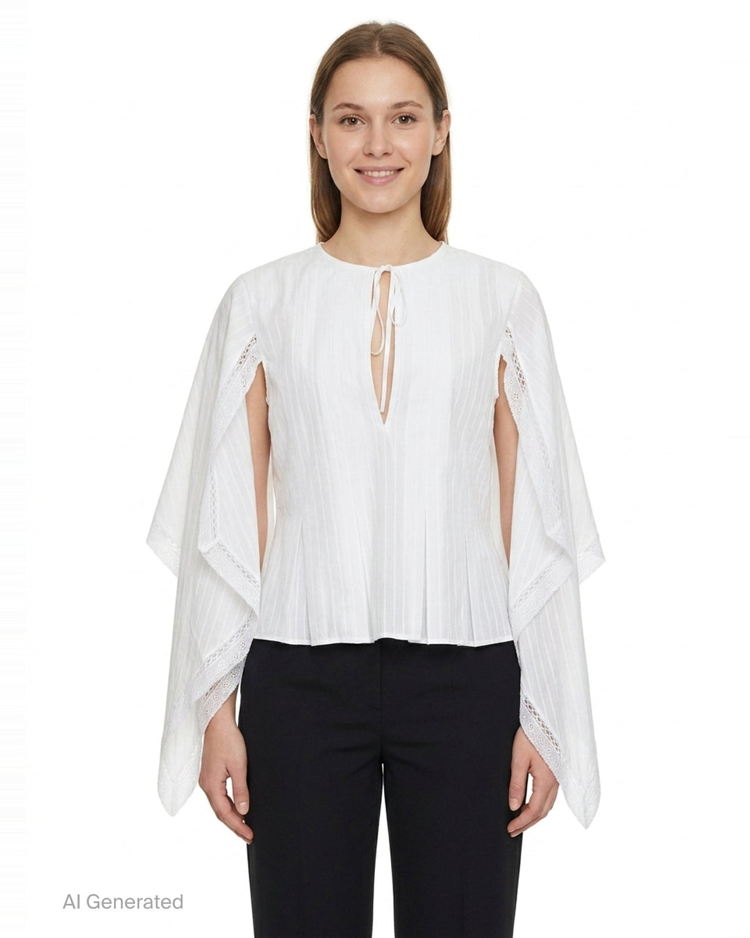 Draped Sleeve Woven Top | JW Anderson | Club21 - front