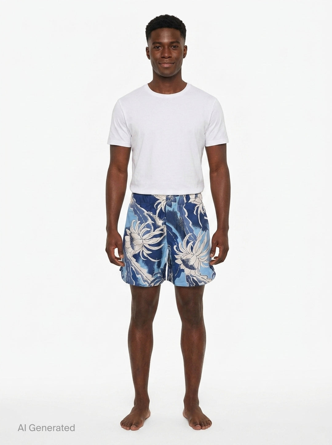 Hawaiian Print Swim Shorts | JW Anderson | Club21 - front
