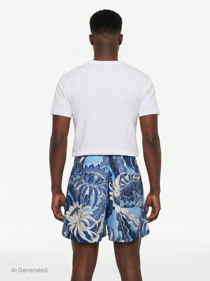 Hawaiian Print Swim Shorts | JW Anderson | Club21 - back