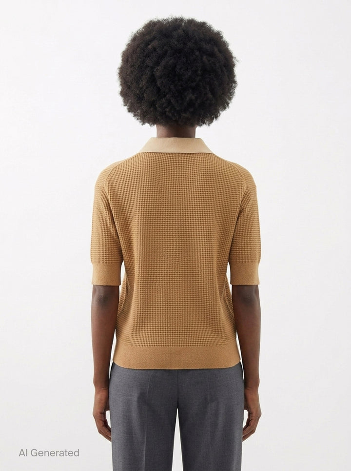 Short Sleeve Polo Jumper | JW Anderson | Club21 - back