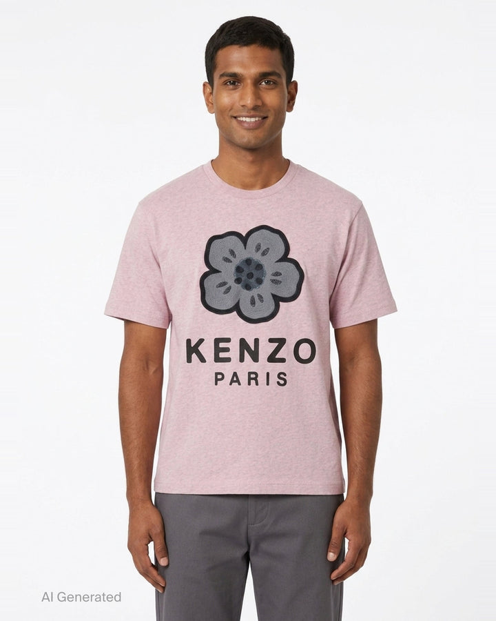 Boke Flower Embroidered Tee | Kenzo | Club21 - front