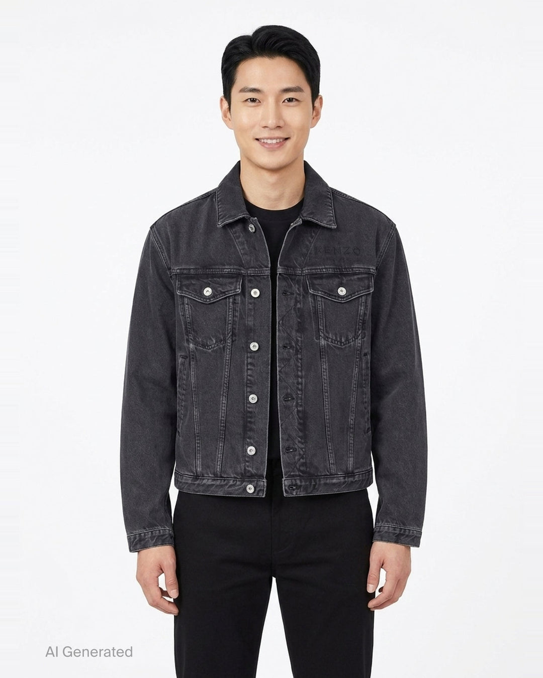 Boke Flower Trucker Jacket | Kenzo | Club21 - front