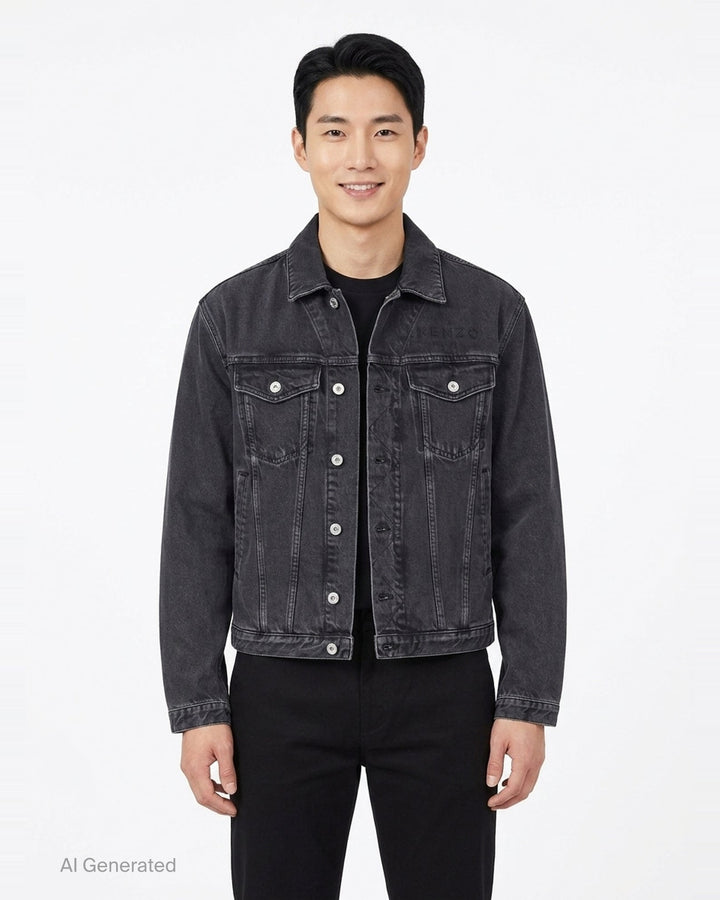 Boke Flower Trucker Jacket | Kenzo | Club21 - front