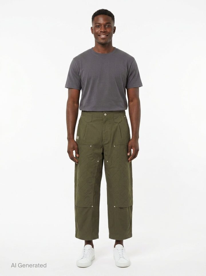 Weave Double Knee Pants | Kenzo | Club21 - front