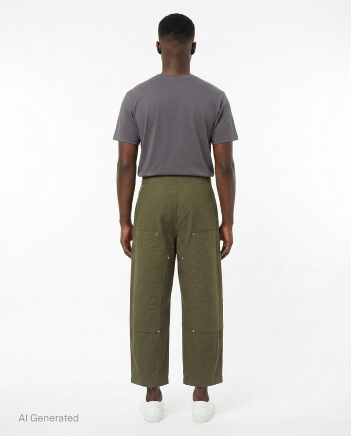 Weave Double Knee Pants | Kenzo | Club21 - back