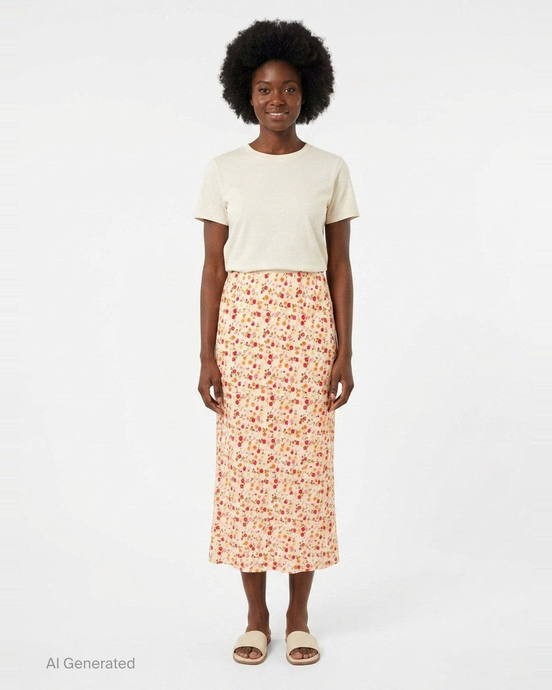 Flora Silk Bias Skirt | Lee Mathews | Club21 - front