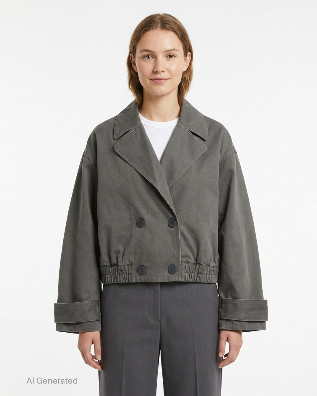 Harper Twill Double Breasted Blouson | Lee Mathews | Club21 - front