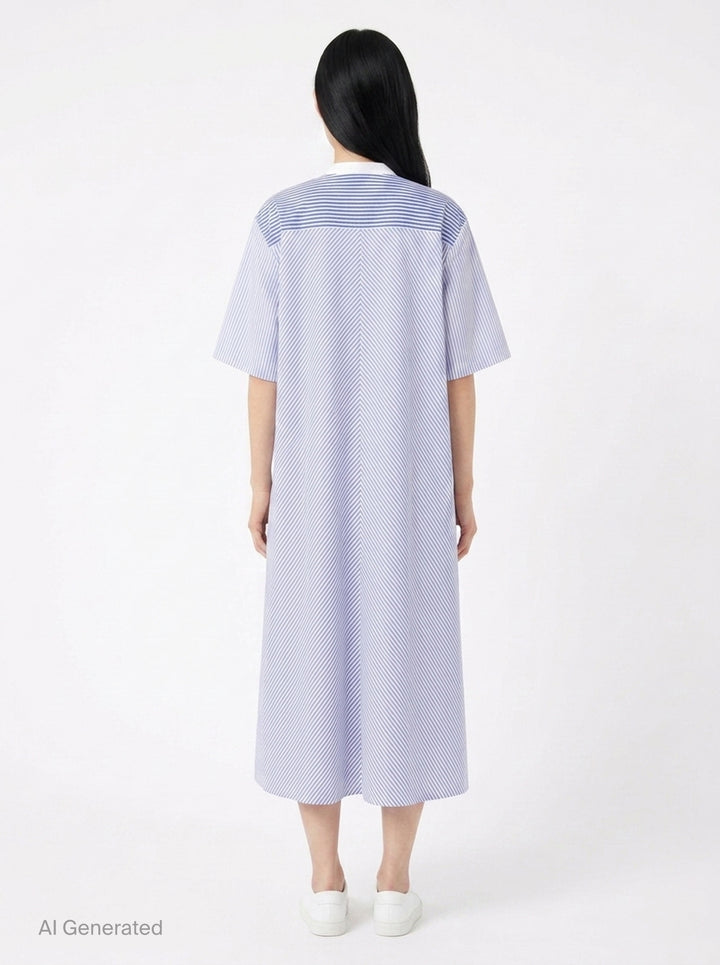 Ivy Stripe Shirt Dress | Lee Mathews | Club21 - back