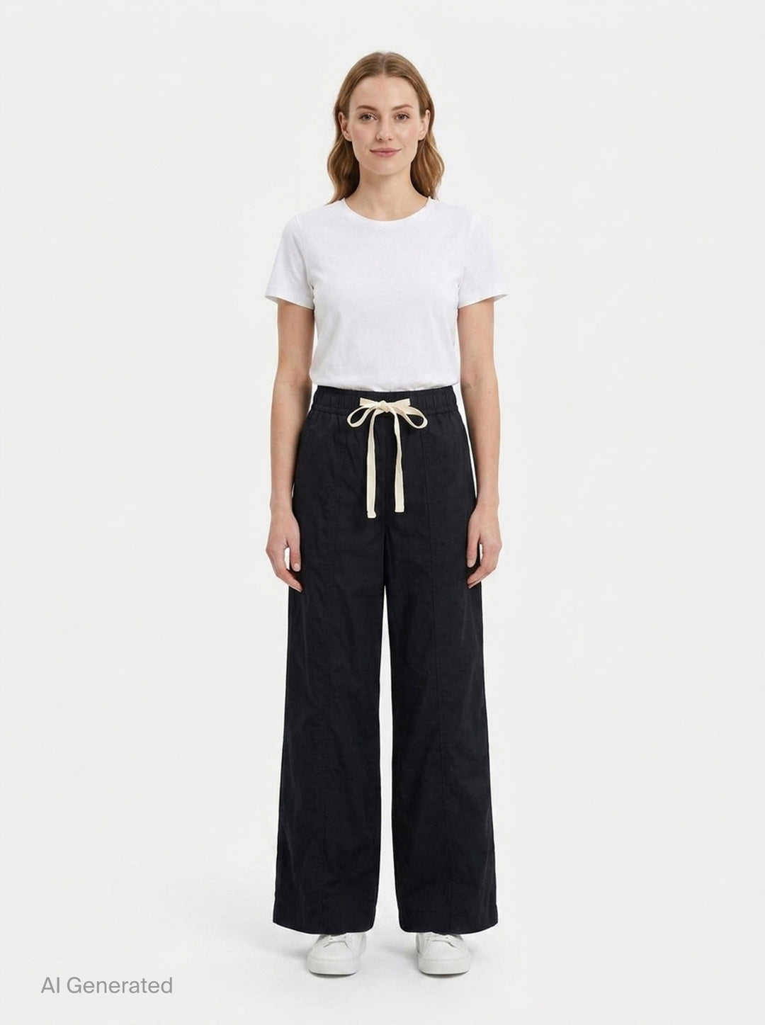 Poplin Wide Leg Pants | Lee Mathews | Club21 - front