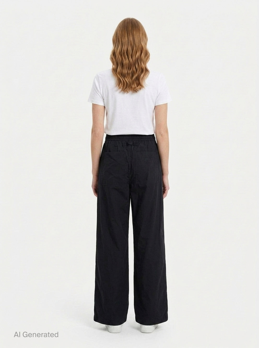 Poplin Wide Leg Pants | Lee Mathews | Club21 - back