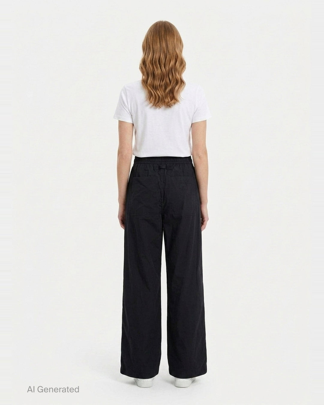 Poplin Wide Leg Pants | Lee Mathews | Club21 - back