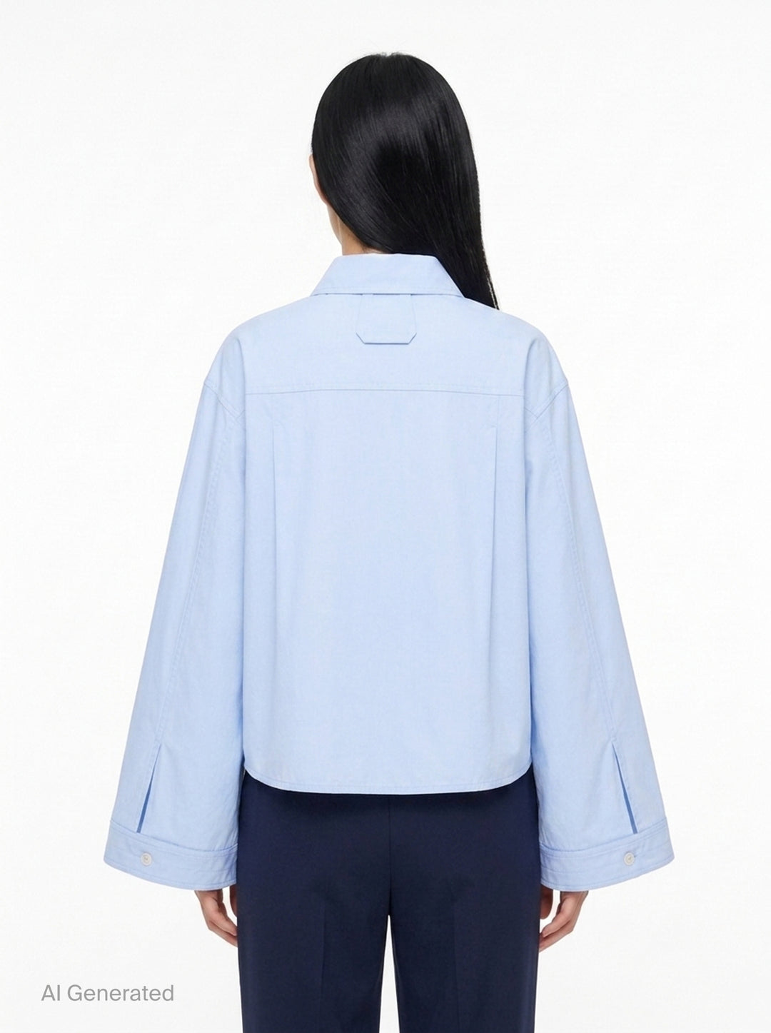 Rennie Cropped Shirt | Lee Mathews | Club21 - back